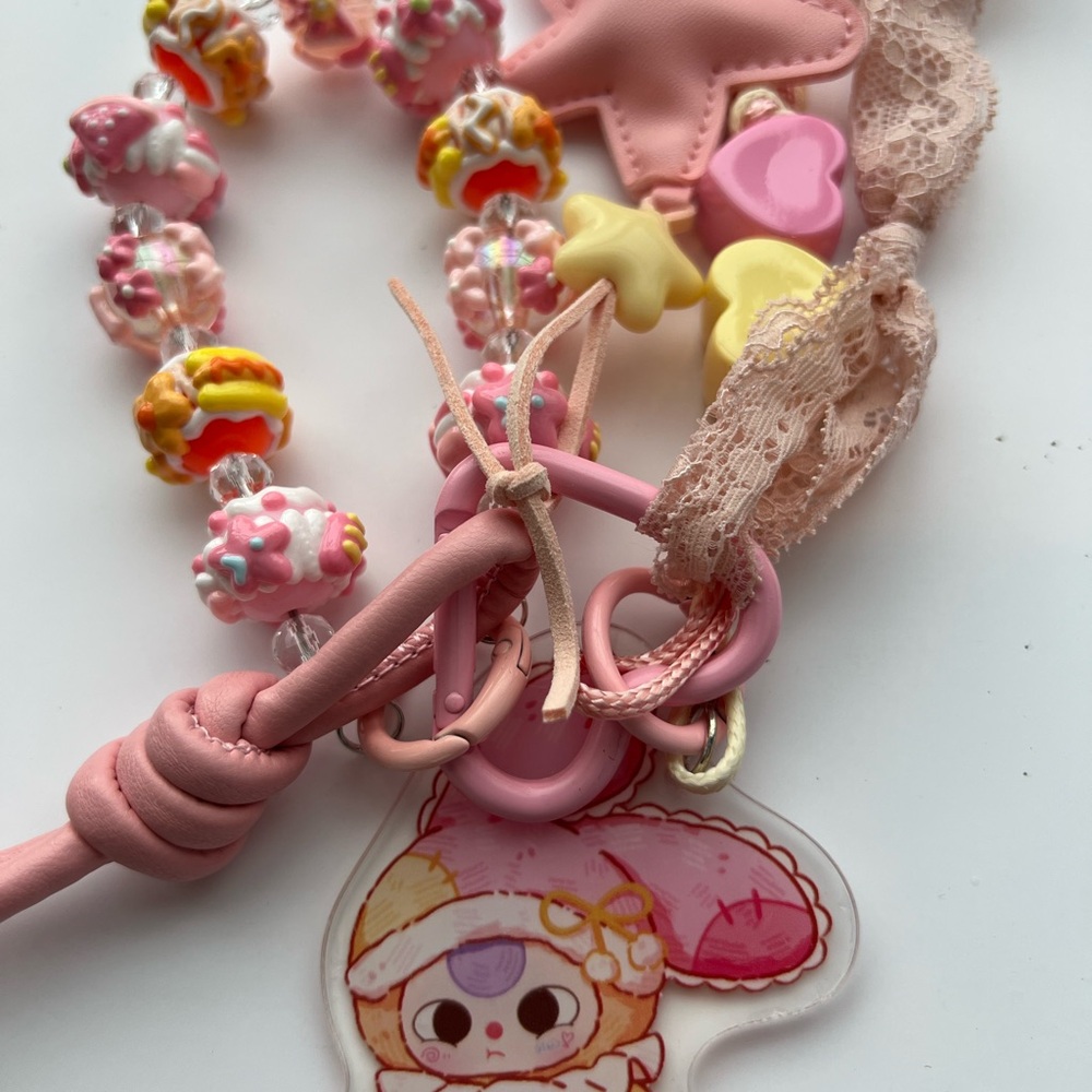 Baby Three Love chain keychain